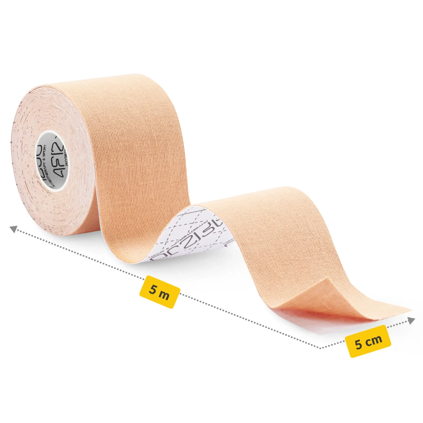 4FIZJO Taśma do kinesiotapingu 5 cm x 5 m Beżowy