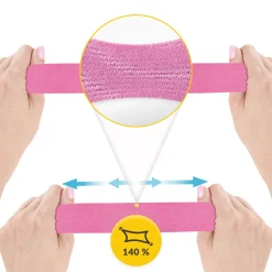 4FIZJO Taśma do kinesiotapingu 7,5 cm x 5 m Różowy Discount