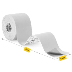 4FIZJO Taśma do kinesiotapingu 5 cm x 5 m Biały