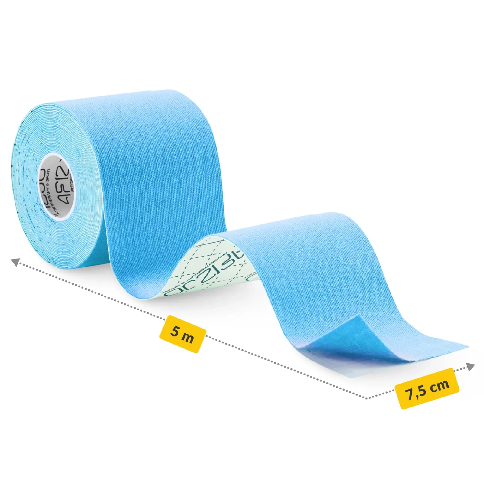 4FIZJO Taśma do kinesiotapingu 7,5 cm x 5 m Niebieski Best
