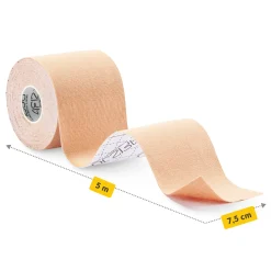 4FIZJO Taśma do kinesiotapingu 7,5 cm x 5 m Beżowy New