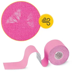 4FIZJO Taśma do kinesiotapingu 5 cm x 5 m Różowy Hot