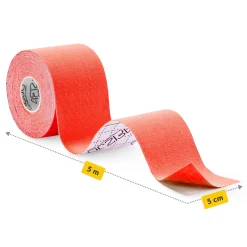 4FIZJO Taśma do kinesiotapingu 5 cm x 5 m Czerwony Sale
