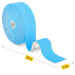 4FIZJO Taśma do kinesiotapingu 5 cm x 31 m Niebieski Best