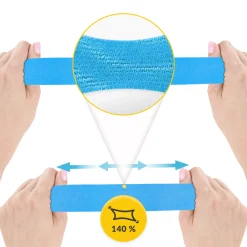 4FIZJO Taśma do kinesiotapingu 5 cm x 31 m Niebieski Best