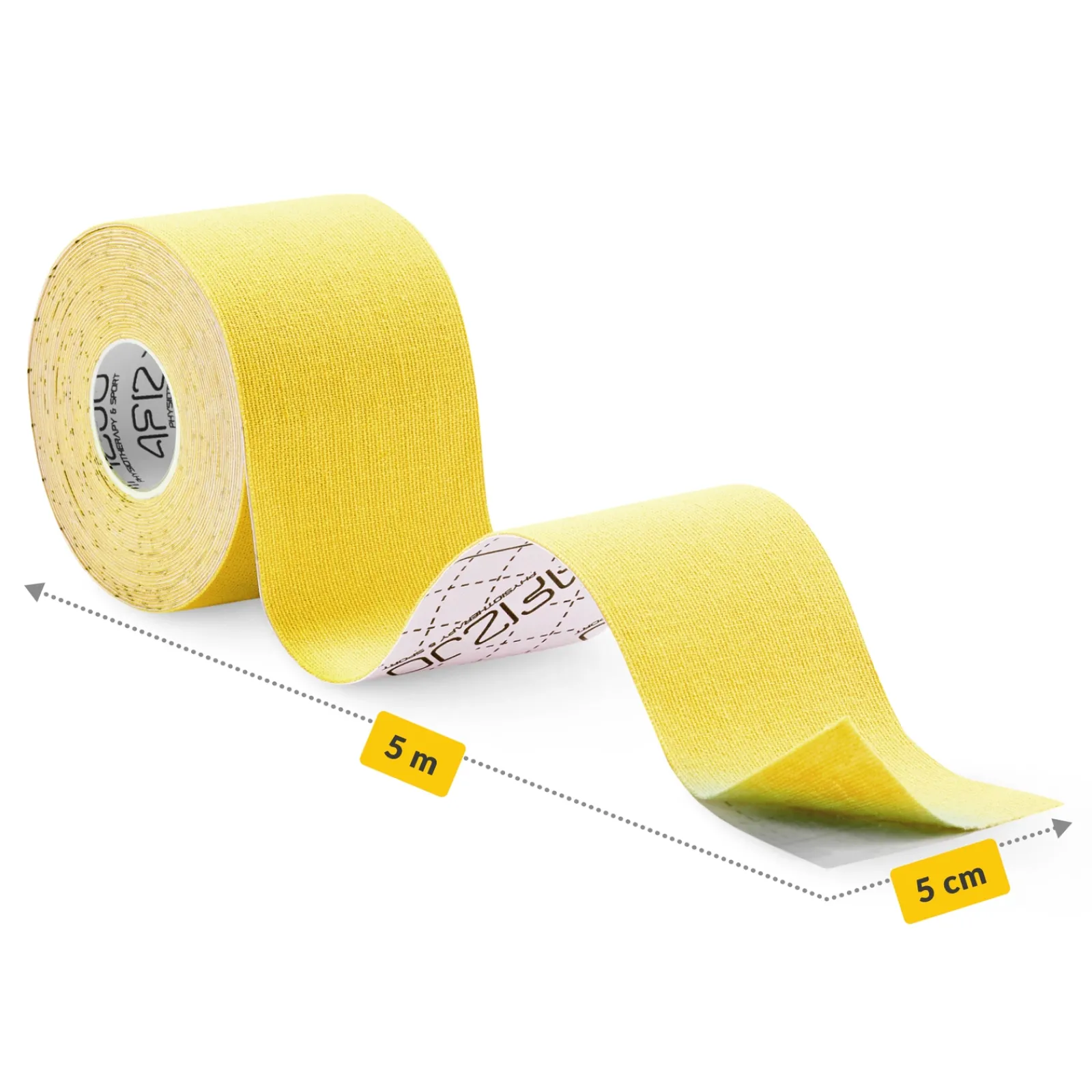 4FIZJO Taśma do kinesiotapingu 5 cm x 5 m Żółty Clearance