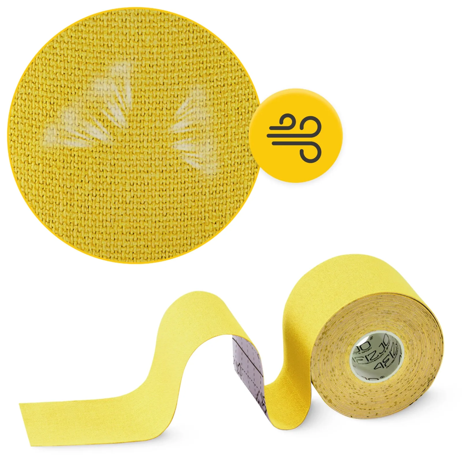 4FIZJO Taśma do kinesiotapingu 5 cm x 5 m Żółty Clearance