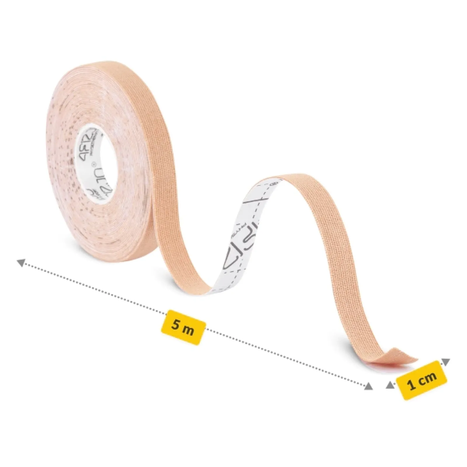 4FIZJO Taśma do kinesiotapingu 5 m x 1 cm Beżowy Discount