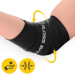 4FIZJO Taśma rehabilitacyjna do ćwiczeń FLOSS BAND 1 mm czarna Discount