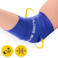 4FIZJO Taśma rehabilitacyjna do ćwiczeń FLOSS BAND 1 mm niebieska