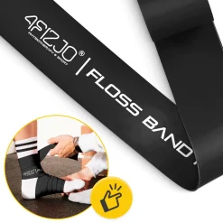 4FIZJO Taśma rehabilitacyjna do ćwiczeń FLOSS BAND 1,5 mm czarna Sale
