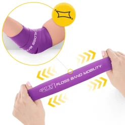 4FIZJO Taśma rehabilitacyjna do ćwiczeń FLOSS BAND 1,5 mm fioletowa Clearance