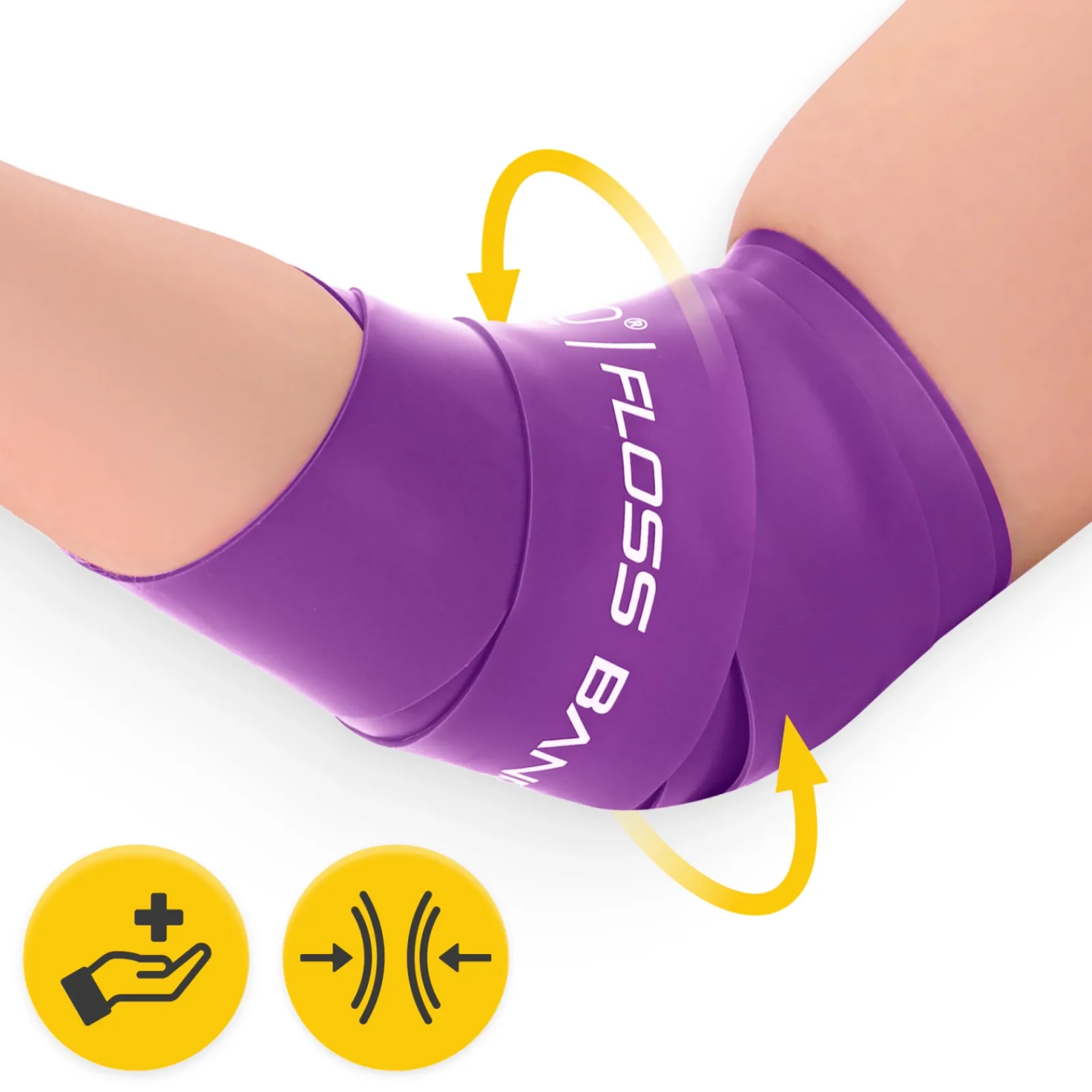 4FIZJO Taśma rehabilitacyjna do ćwiczeń FLOSS BAND 1,5 mm fioletowa Clearance