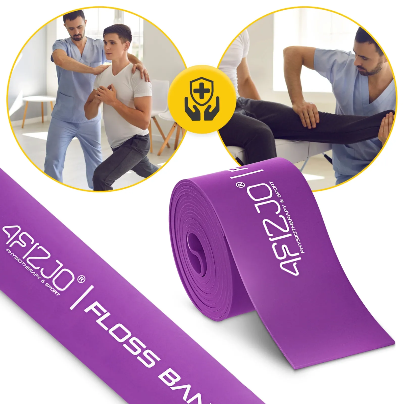 4FIZJO Taśma rehabilitacyjna do ćwiczeń FLOSS BAND 1,5 mm fioletowa Clearance