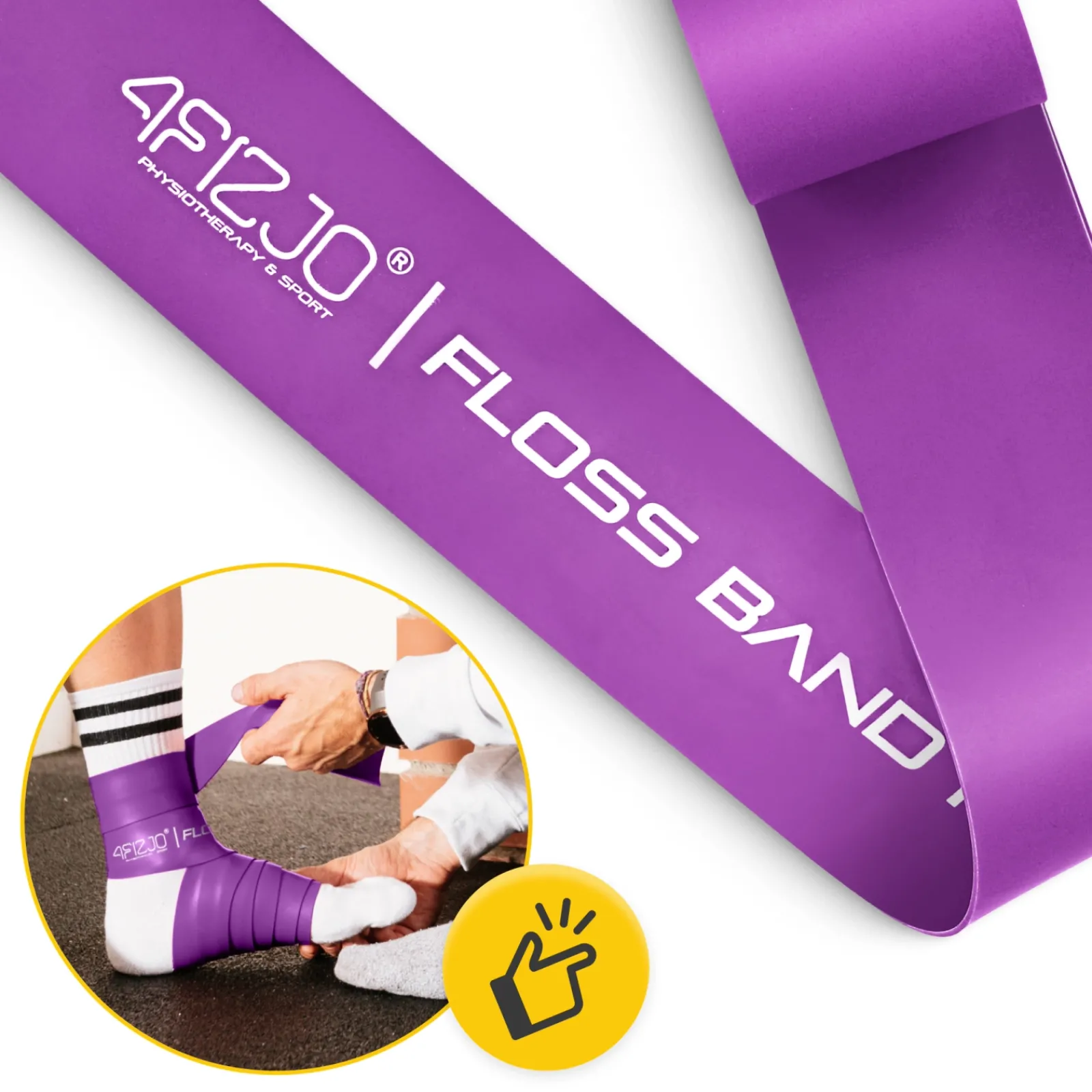 4FIZJO Taśma rehabilitacyjna do ćwiczeń FLOSS BAND 1,5 mm fioletowa Clearance