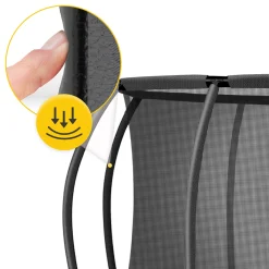 4FIZJO Trampolina ogrodowa dla dzieci PRO 312cm 10FT Różowy / Czarny Outlet