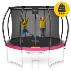 4FIZJO Trampolina ogrodowa dla dzieci PRO 312cm 10FT Różowy / Czarny Outlet