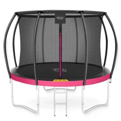 4FIZJO Trampolina ogrodowa dla dzieci PRO 312cm 10FT Różowy / Czarny Outlet