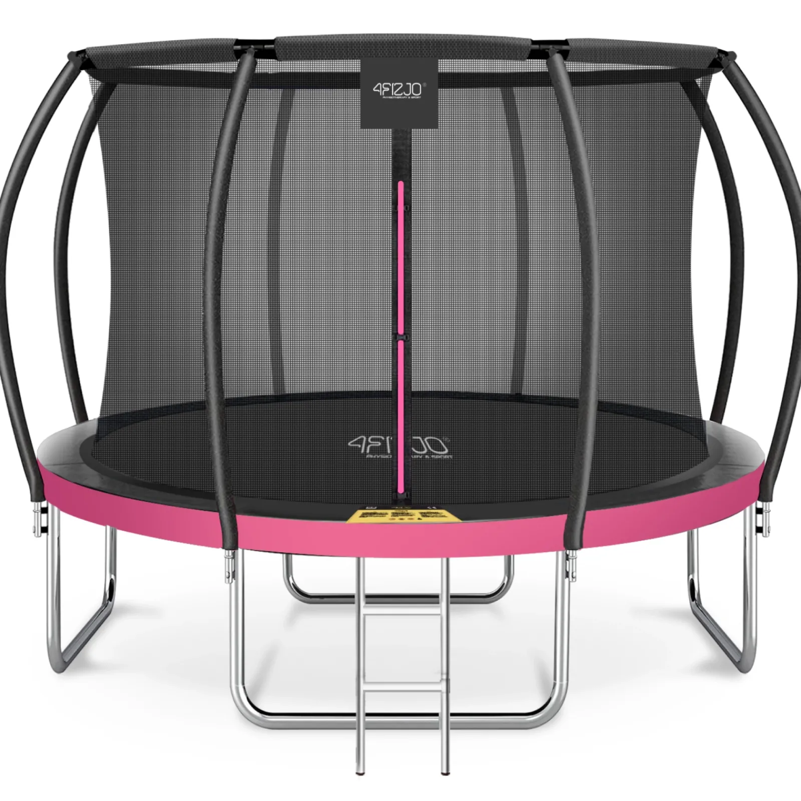 4FIZJO Trampolina ogrodowa dla dzieci PRO 374 cm 12FT Różowy / Czarny Discount