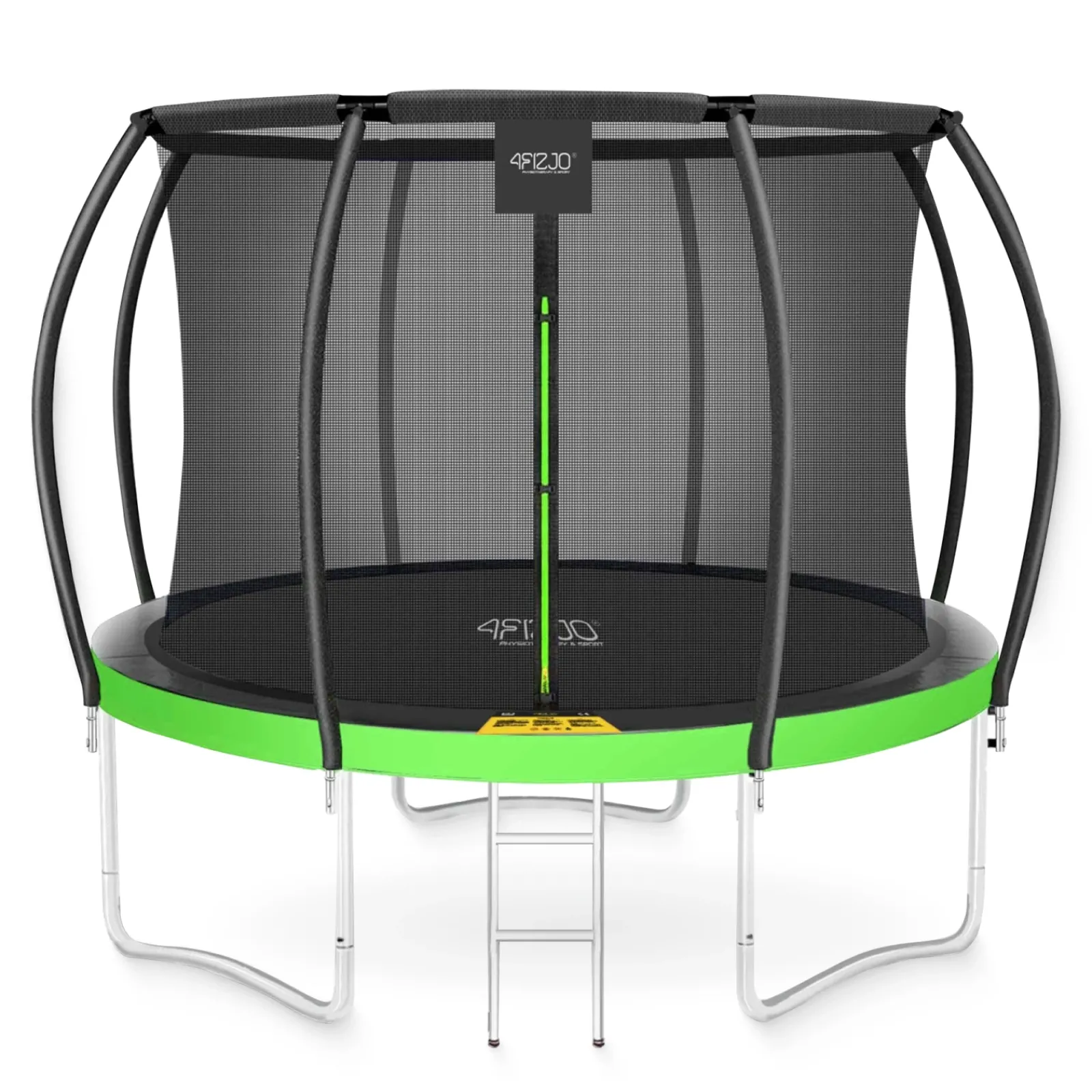 4FIZJO Trampolina ogrodowa dla dzieci PRO 312cm 10FT Zielony / Czarny Discount