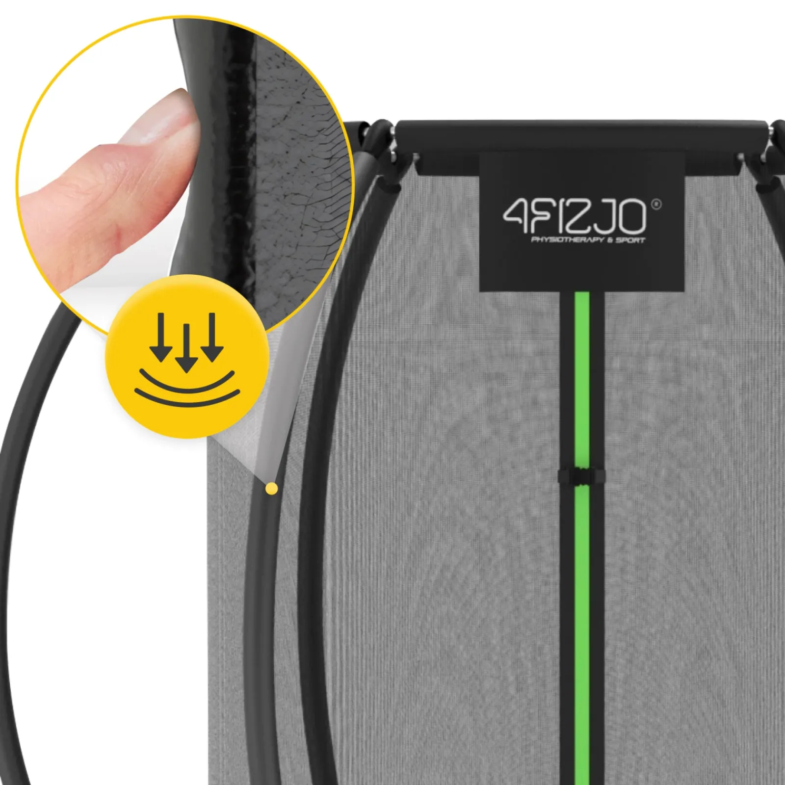 4FIZJO Trampolina ogrodowa dla dzieci PRO 183 cm 6FT Zielony / Czarny Best