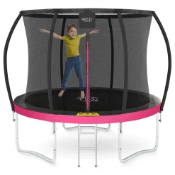 4FIZJO Trampolina ogrodowa dla dzieci PRO 252cm 8FT Różowy / Czarny Best