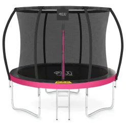 4FIZJO Trampolina ogrodowa dla dzieci PRO 252cm 8FT Różowy / Czarny Best