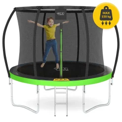 4FIZJO Trampolina ogrodowa dla dzieci PRO 252 cm 8FT Zielony / Czarny