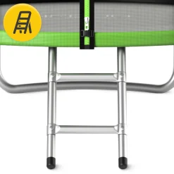 4FIZJO Trampolina ogrodowa dla dzieci CLASSIC 252cm 8FT Zielony / Czarny Best