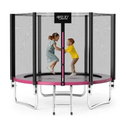 4FIZJO Trampolina ogrodowa dla dzieci CLASSIC 252cm 8FT Różowy / Czarny Online
