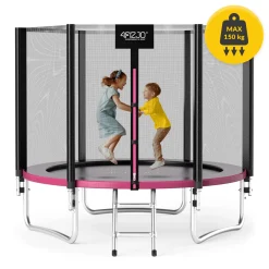 4FIZJO Trampolina ogrodowa dla dzieci CLASSIC 252cm 8FT Różowy / Czarny Online