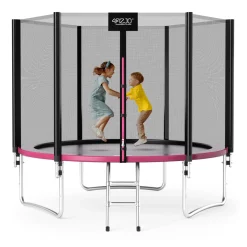 4FIZJO Trampolina ogrodowa dla dzieci CLASSIC 312 cm 10 FT Różowy / Czarny Online
