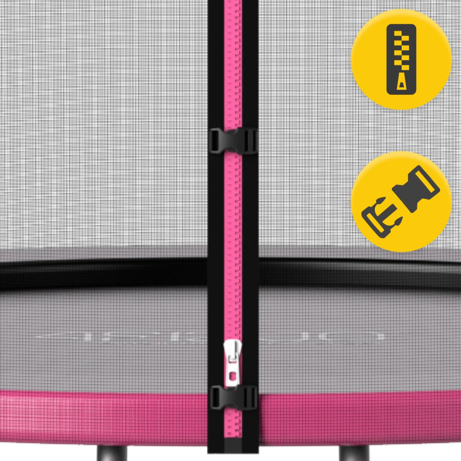4FIZJO Trampolina ogrodowa dla dzieci CLASSIC 312 cm 10 FT Różowy / Czarny Online