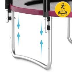 4FIZJO Trampolina ogrodowa dla dzieci CLASSIC 312 cm 10 FT Różowy / Czarny Online