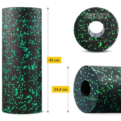 4FIZJO Wałek do masażu piankowy EPP 45 cm zielony Clearance