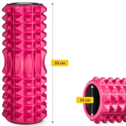 4FIZJO Wałek do masażu z wypustkami EVA 33 cm różowy Discount