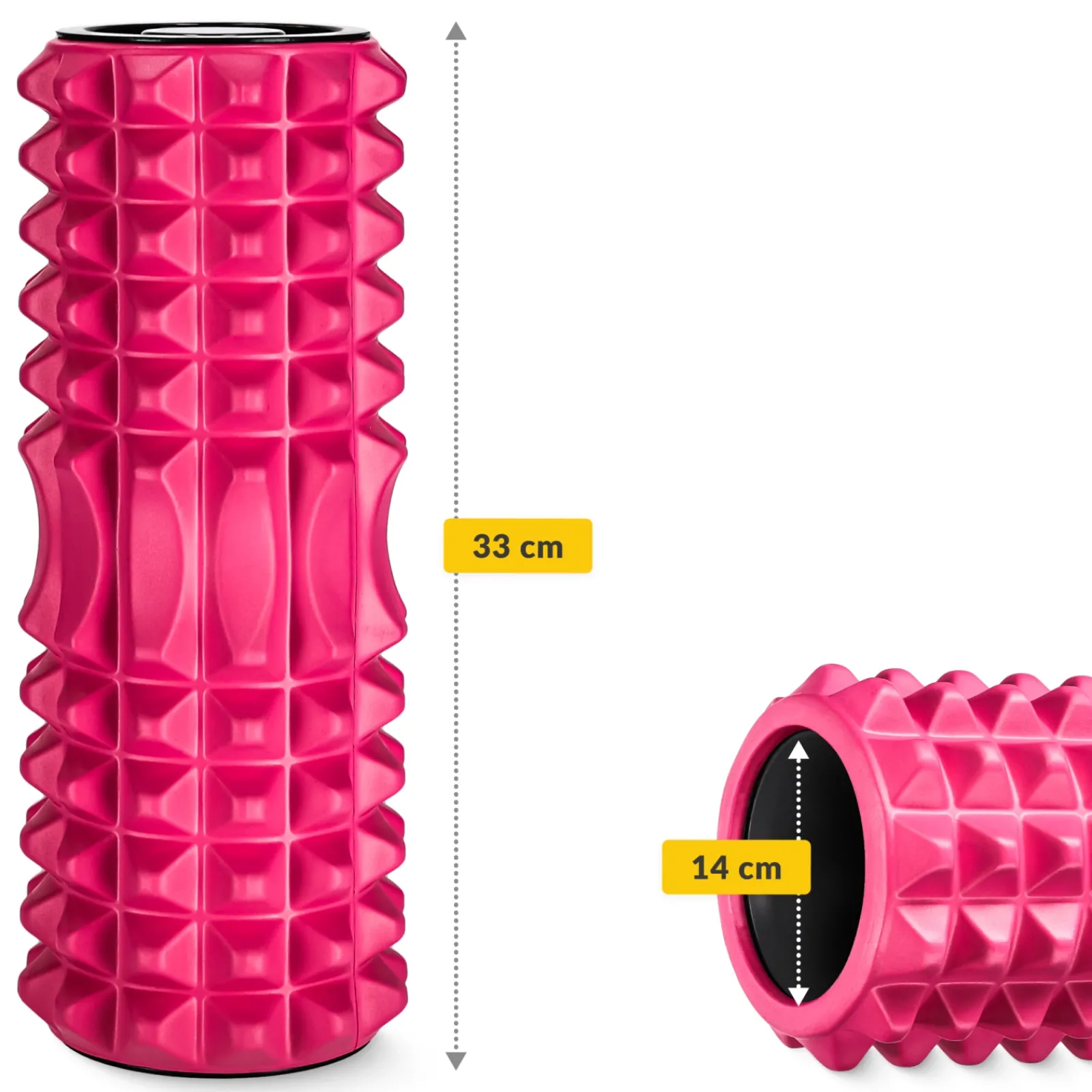 4FIZJO Wałek do masażu z wypustkami EVA 33 cm różowy Discount