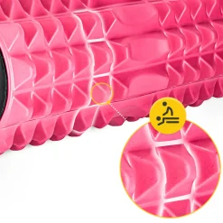 4FIZJO Wałek do masażu z wypustkami EVA 33 cm różowy Discount