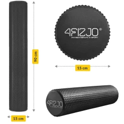 4FIZJO Wałek do masażu z wypustkami CARE+ 90 cm czarny Online