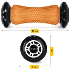 4FIZJO Wałek do masażu z wypustkami SPIKE ROLLER pomarańczowy New