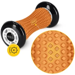 4FIZJO Wałek do masażu z wypustkami SPIKE ROLLER pomarańczowy New