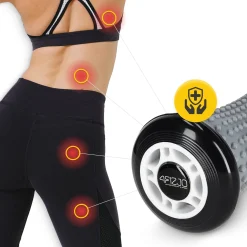 4FIZJO Wałek do masażu z wypustkami SPIKE ROLLER szary Discount