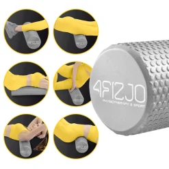 4FIZJO Wałek do masażu z wypustkami CARE+ 90 cm szary Clearance