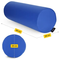 4FIZJO Wałek rehabilitacyjny kształtka do masażu 60 x 20 cm niebieska Niebieski Online