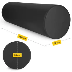 4FIZJO Wałek rehabilitacyjny kształtka do masażu 100 x 30 cm czarna Czarny Online