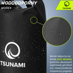 4FIZJO Worek wodoodporny 20 litrów TSUNAMI czarny Outlet