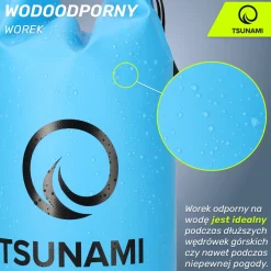 4FIZJO Worek wodoodporny 10 litrów TSUNAMI niebieski Online