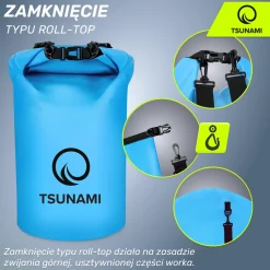 4FIZJO Worek wodoodporny 30 litrów TSUNAMI niebieski Outlet