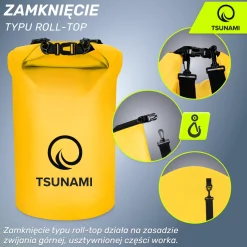 4FIZJO Worek wodoodporny 30 litrówTSUNAMI żółty Best