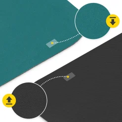 4FIZJO Zamszowa mata do jogi i ćwiczeń 1,5 mm zielona Clearance